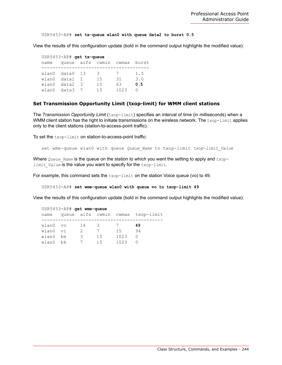 USRobotics Instant802 APSDK User Manual | Page 244 / 328