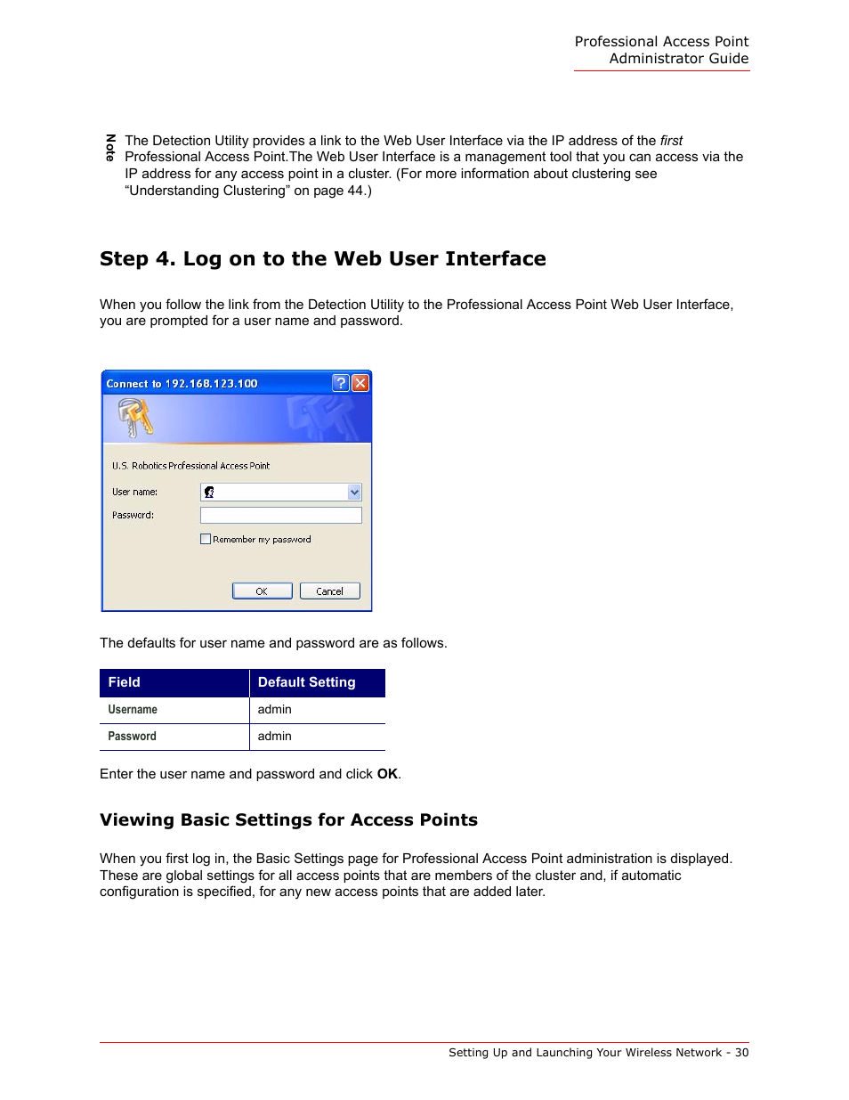 Step 4. log on to the web user interface | USRobotics Instant802 APSDK User Manual | Page 30 / 328