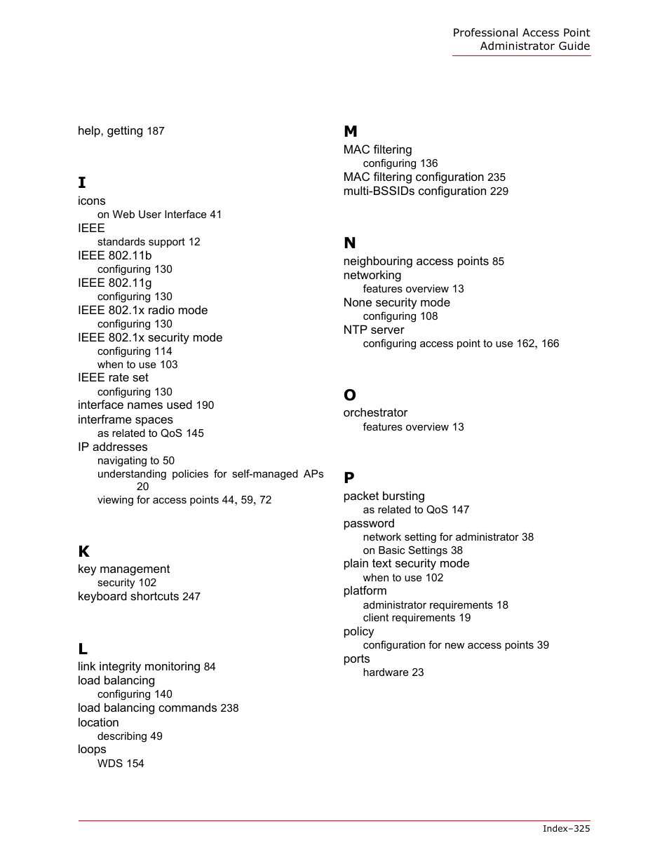 USRobotics Instant802 APSDK User Manual | Page 325 / 328