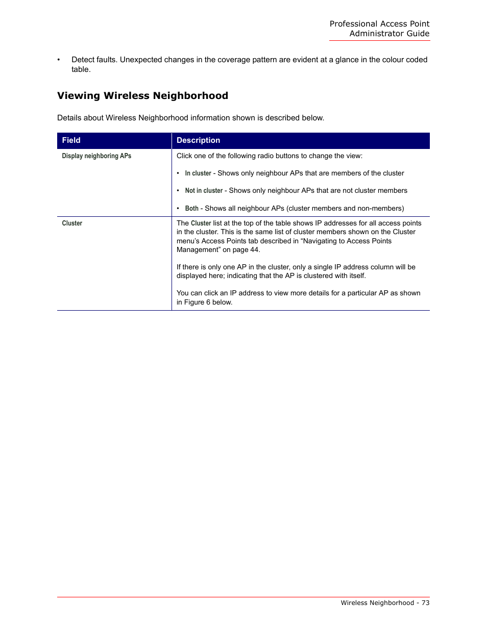 Viewing wireless neighborhood | USRobotics Instant802 APSDK User Manual | Page 73 / 328