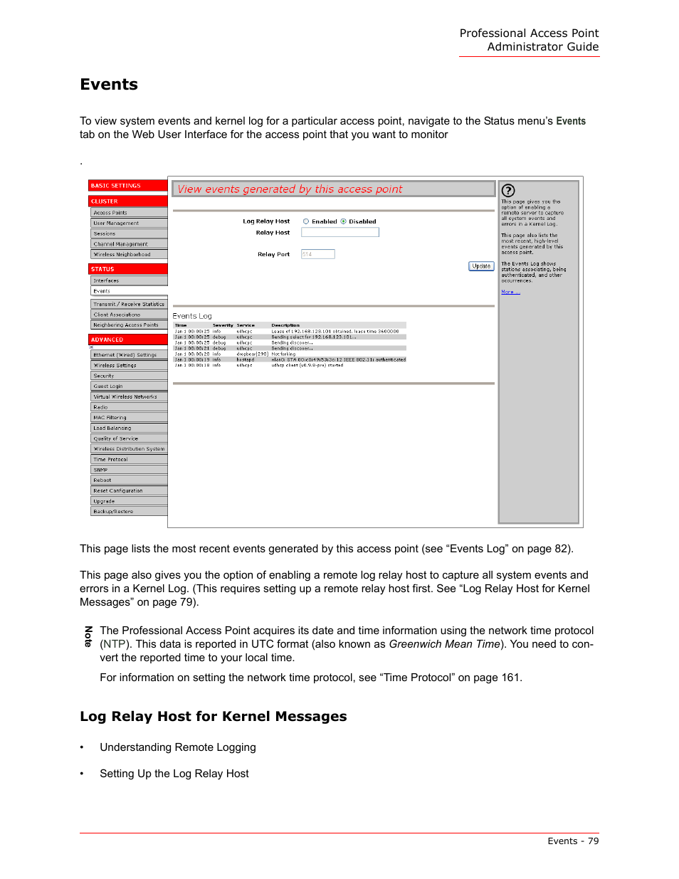 Events | USRobotics Instant802 APSDK User Manual | Page 79 / 328