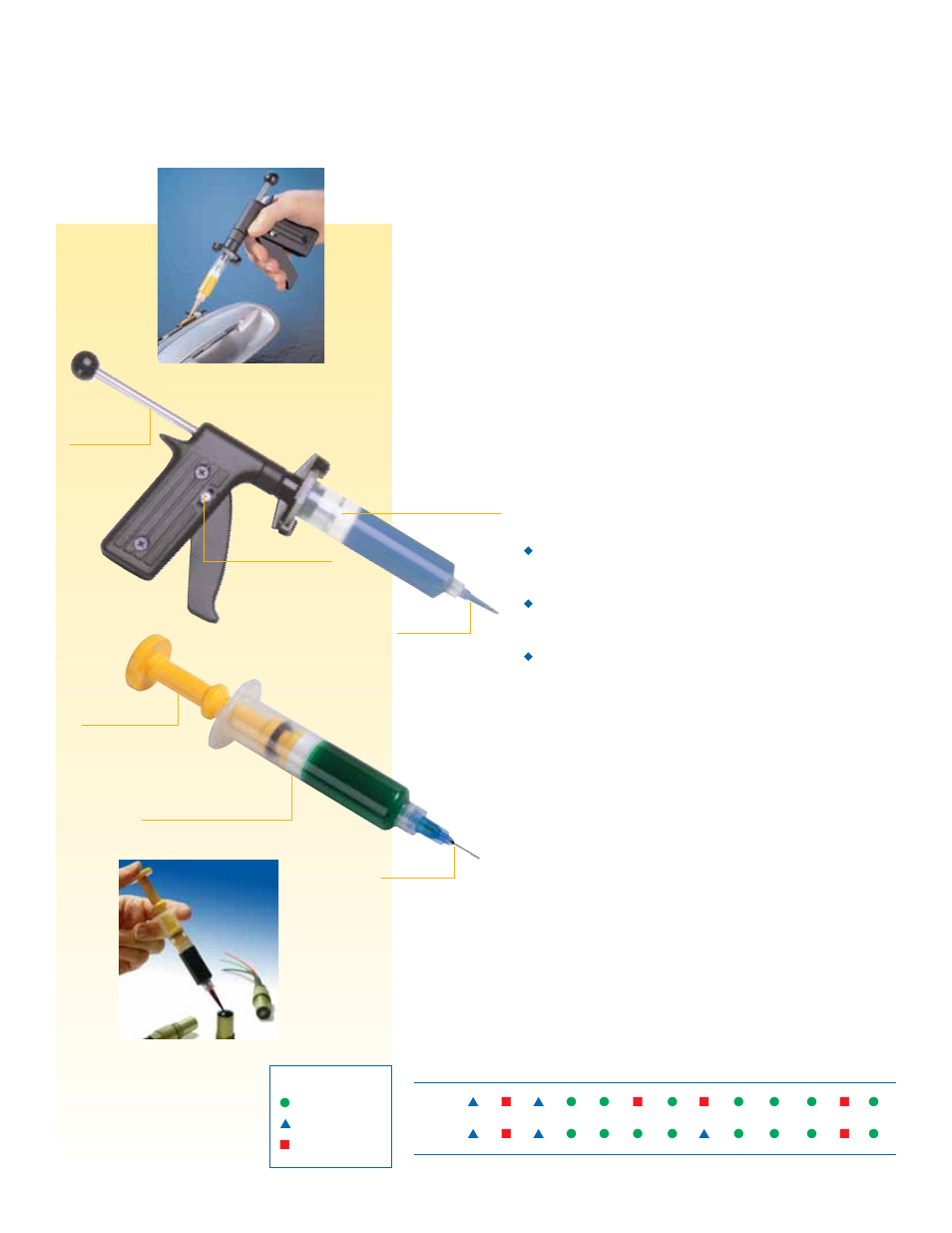 Portable hand dispensers, Dispensgun, Handplunger | Accessories, Fluid compatibility | Ultra Products Nordson v051806 User Manual | Page 10 / 20