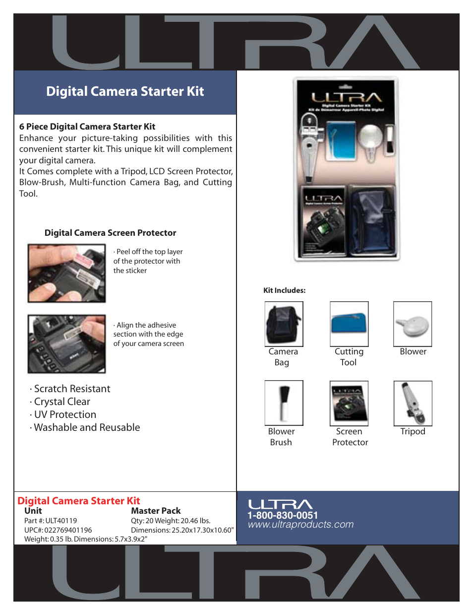 Ultra Products ULT40119 User Manual | 1 page