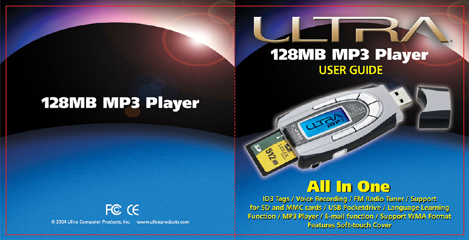 Ultra Products MP3 Player User Manual | 12 pages