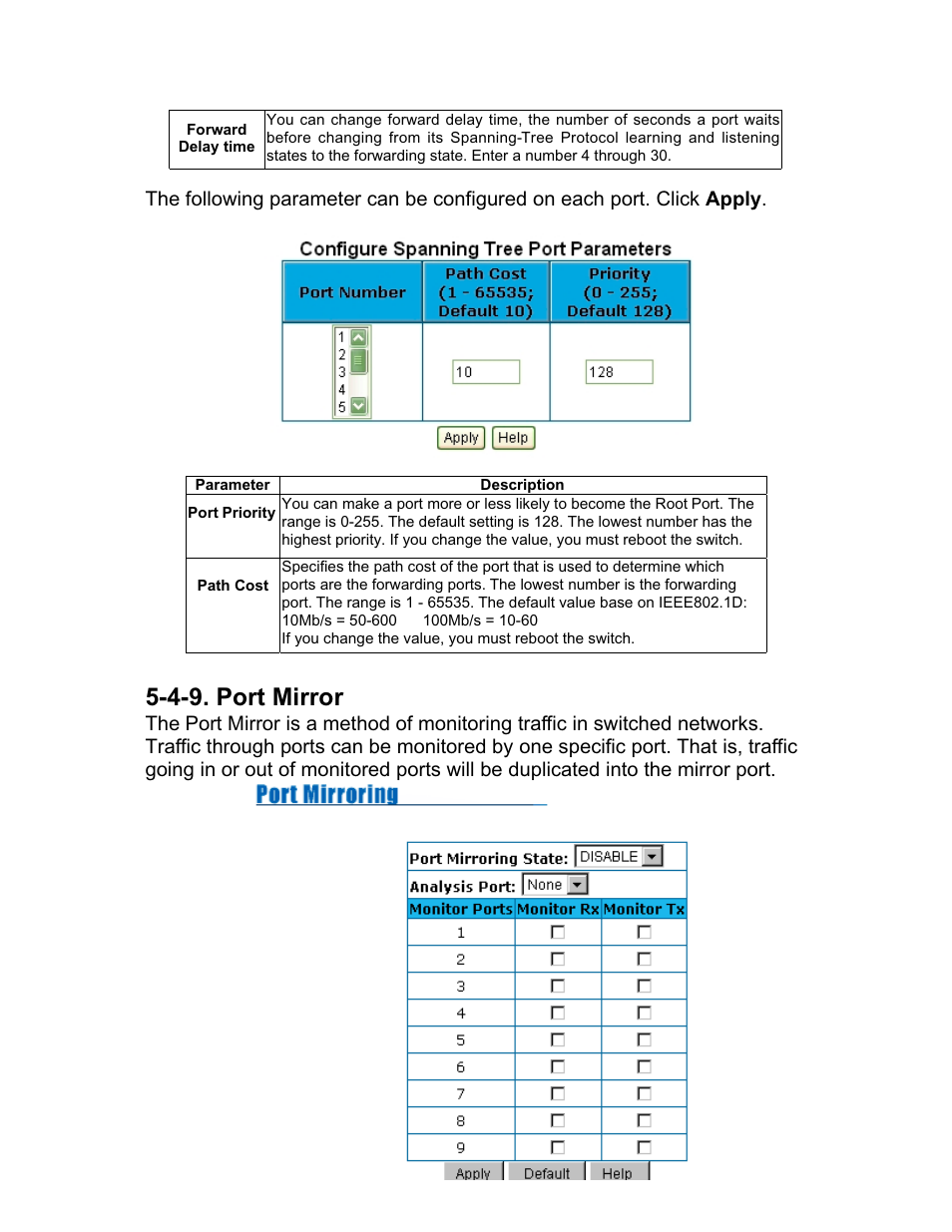 4-9. port mirror | UNICOM Electric 8 User Manual | Page 57 / 64