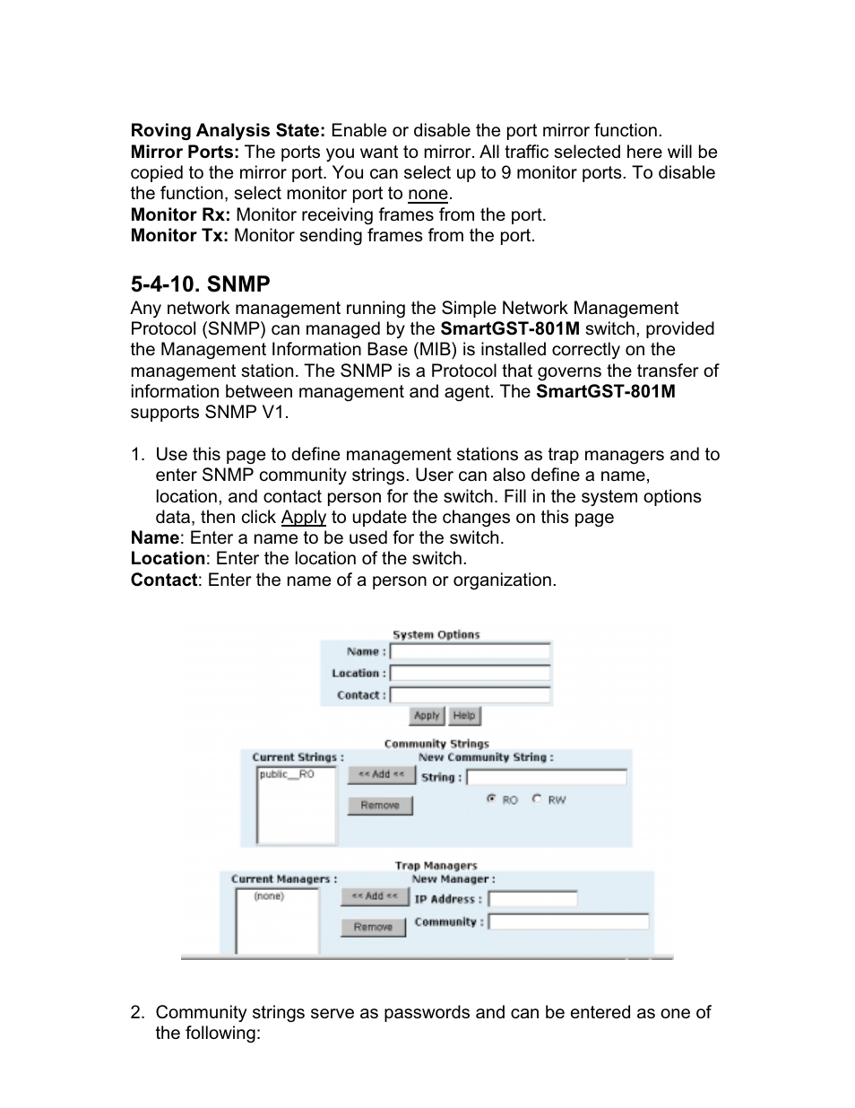 4-10. snmp | UNICOM Electric 8 User Manual | Page 58 / 64