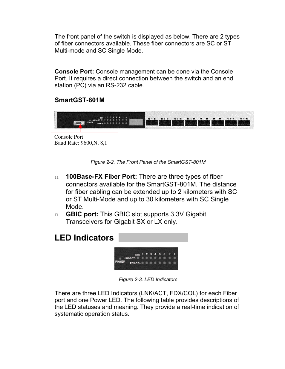 Led indicators | UNICOM Electric 8 User Manual | Page 6 / 64