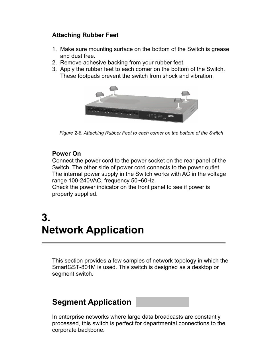 Network application, Segment application | UNICOM Electric 8 User Manual | Page 8 / 64