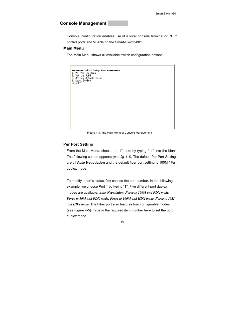 Console management | UNICOM Electric FEP-30109T-C-SM User Manual | Page 14 / 22