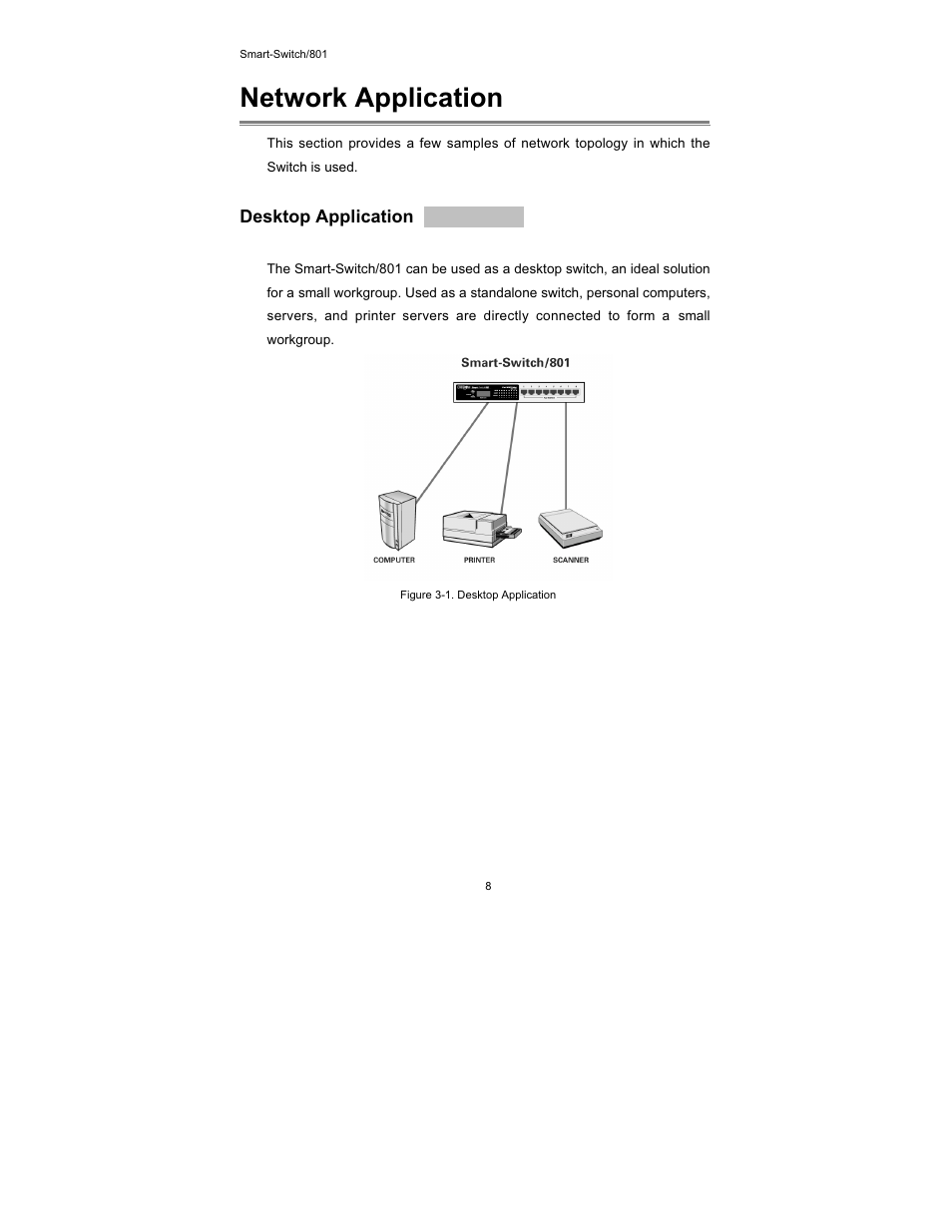 Network application, Desktop application | UNICOM Electric FEP-30109T-C-SM User Manual | Page 9 / 22