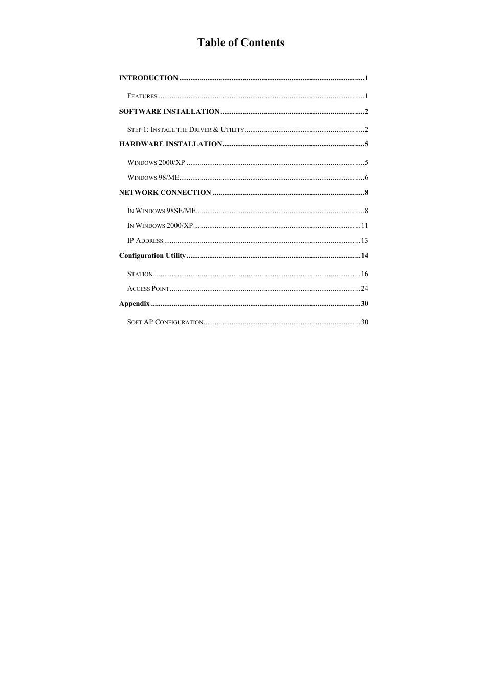 UNICOM Electric 802.11b+g User Manual | Page 3 / 35