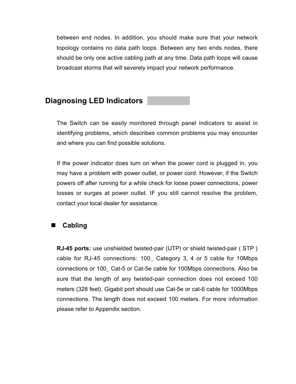 Diagnosing led indicators | UNICOM Electric GST-2402 User Manual | Page 29 / 34