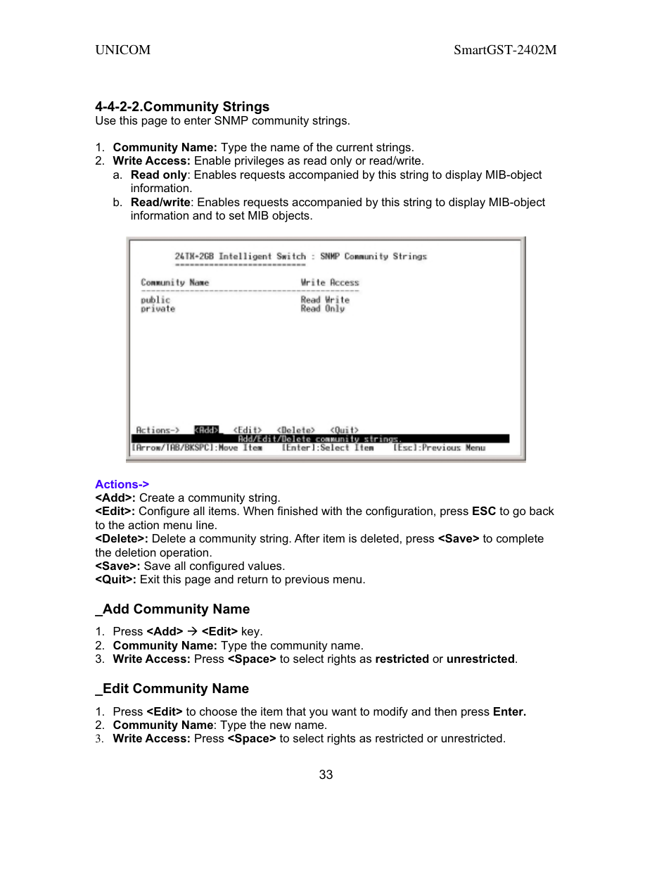 UNICOM Electric SmartGST-2402M User Manual | Page 34 / 82