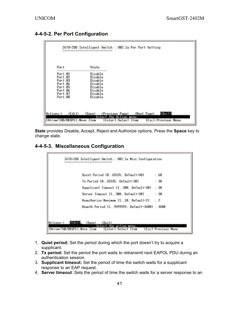 UNICOM Electric SmartGST-2402M User Manual | Page 42 / 82