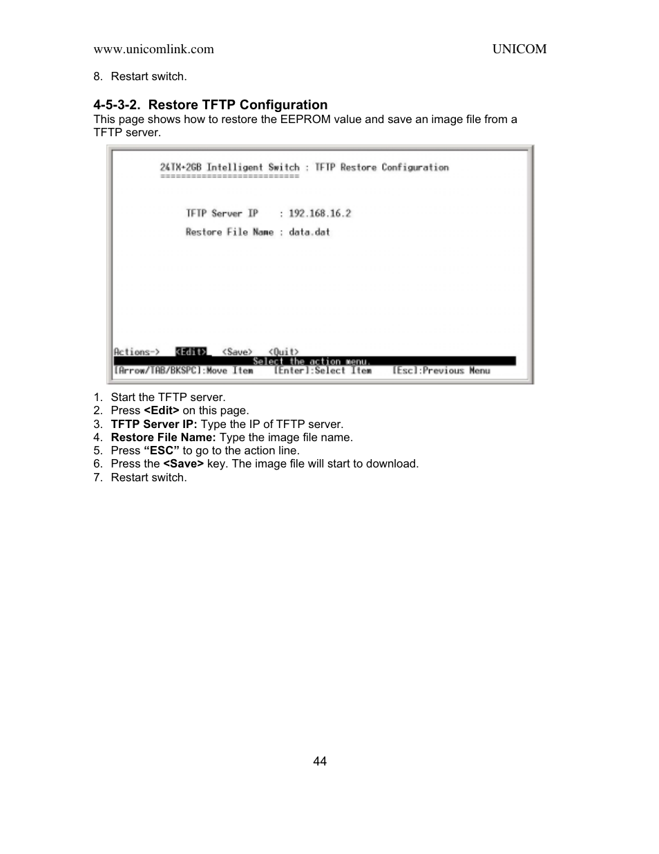 UNICOM Electric SmartGST-2402M User Manual | Page 45 / 82