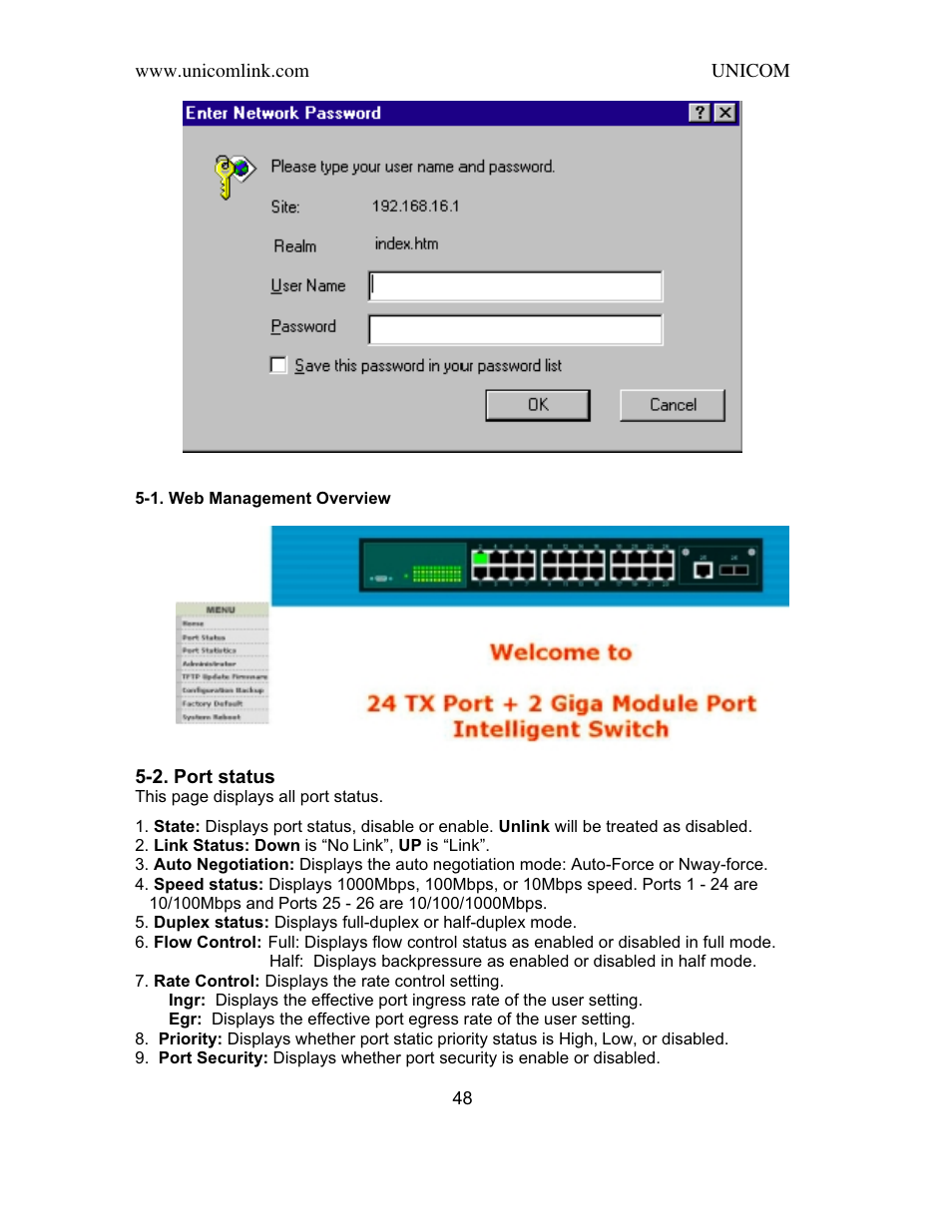 UNICOM Electric SmartGST-2402M User Manual | Page 49 / 82