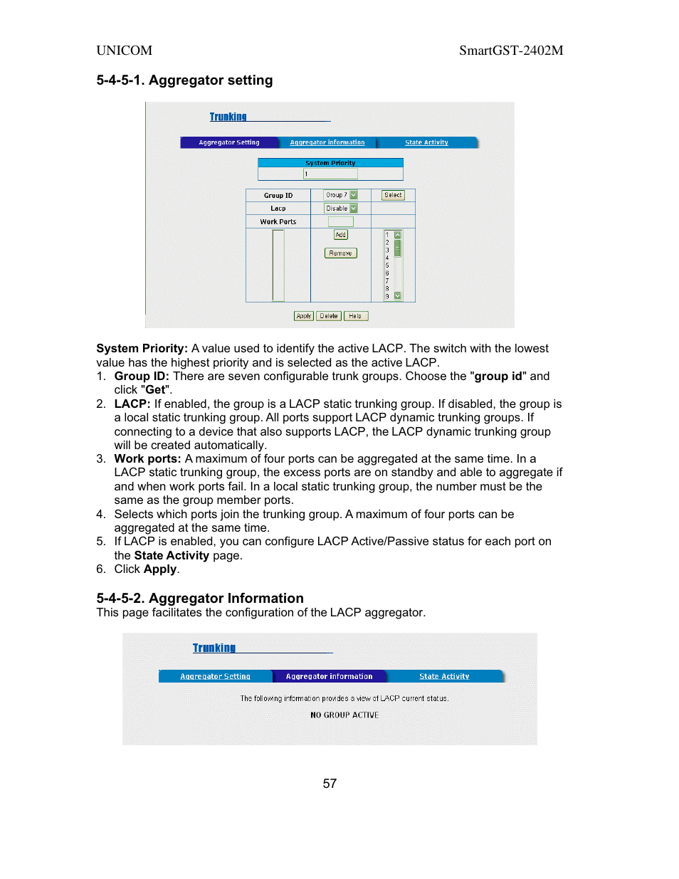 UNICOM Electric SmartGST-2402M User Manual | Page 58 / 82