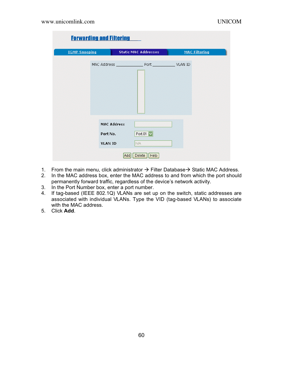 UNICOM Electric SmartGST-2402M User Manual | Page 61 / 82