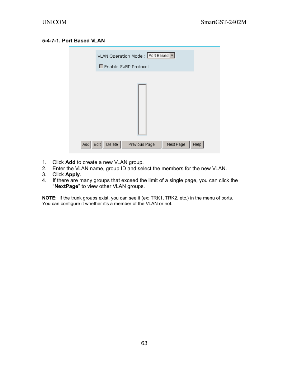 UNICOM Electric SmartGST-2402M User Manual | Page 64 / 82