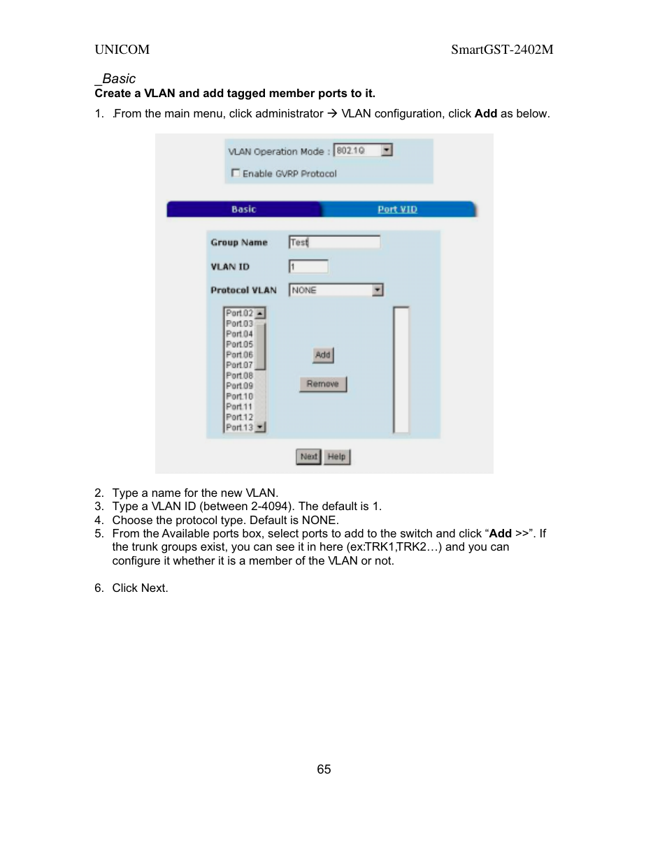 UNICOM Electric SmartGST-2402M User Manual | Page 66 / 82
