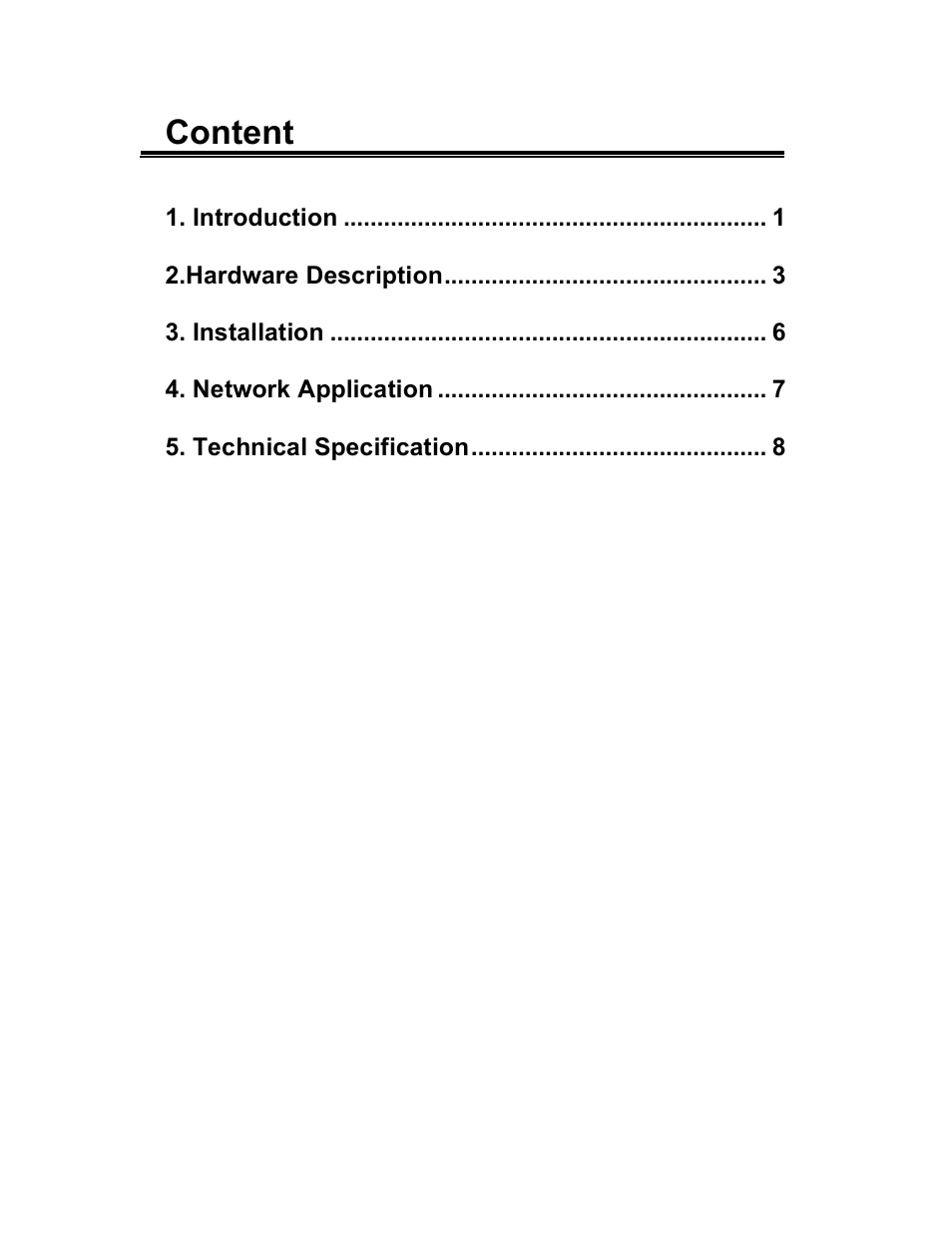 Content | UNICOM Electric GEP-32008T User Manual | Page 2 / 12