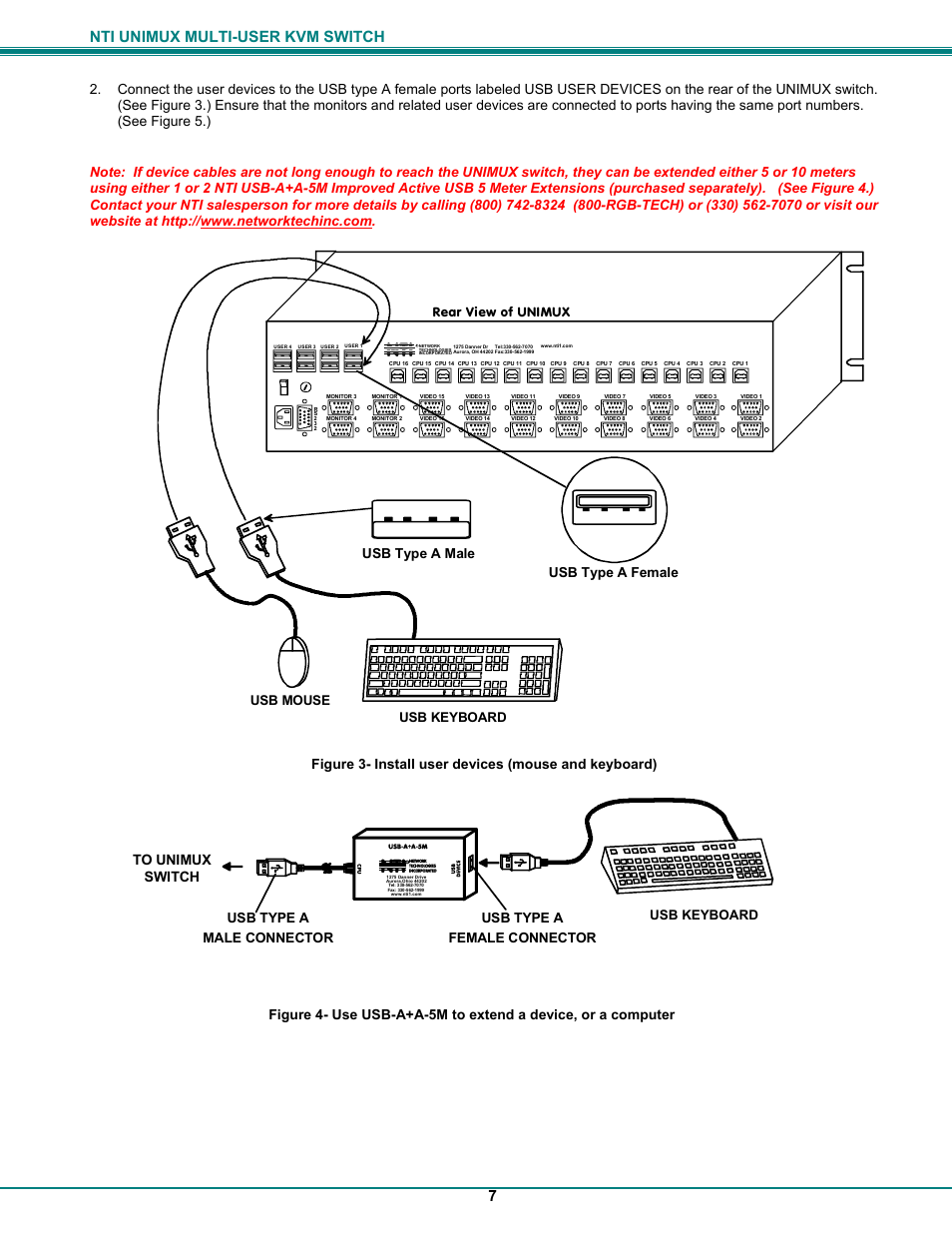 Nti unimux multi-user kvm switch 7, Rear view of unimux | UNIMAX Houseware KVM Switch User Manual | Page 12 / 46