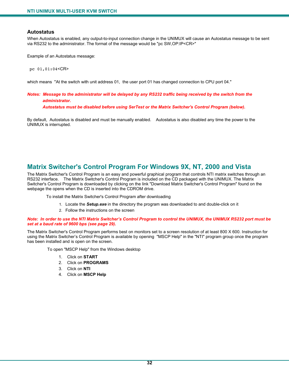 UNIMAX Houseware KVM Switch User Manual | Page 37 / 46