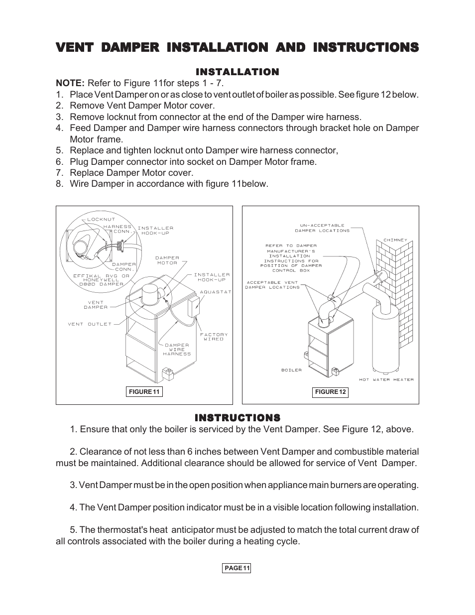 Utica Gas-fired Boiler User Manual | Page 12 / 28