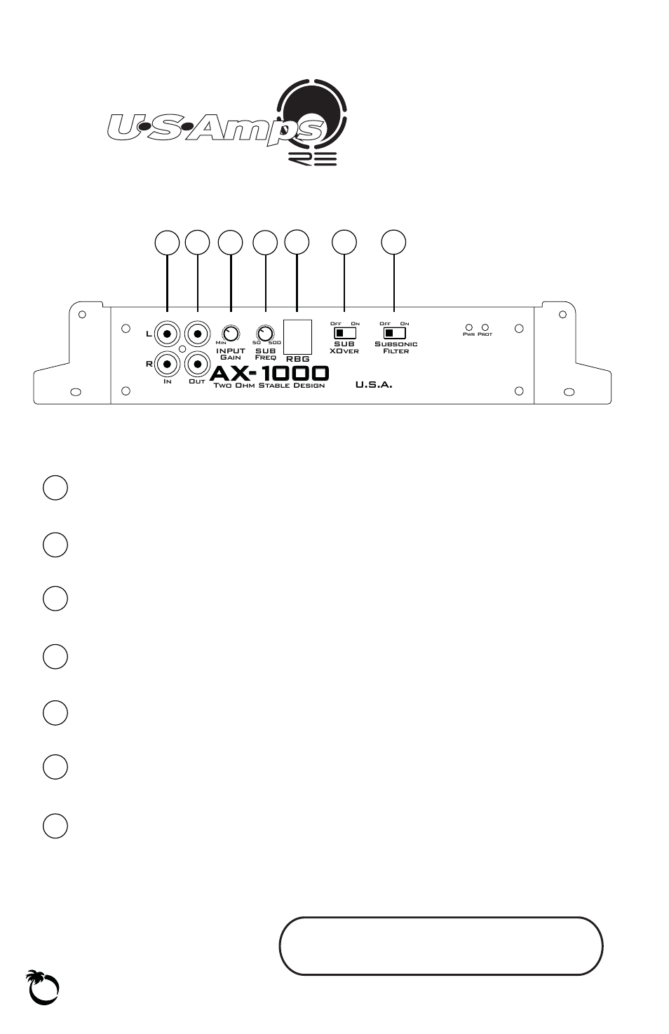 US Amps AX User Manual | Page 6 / 20