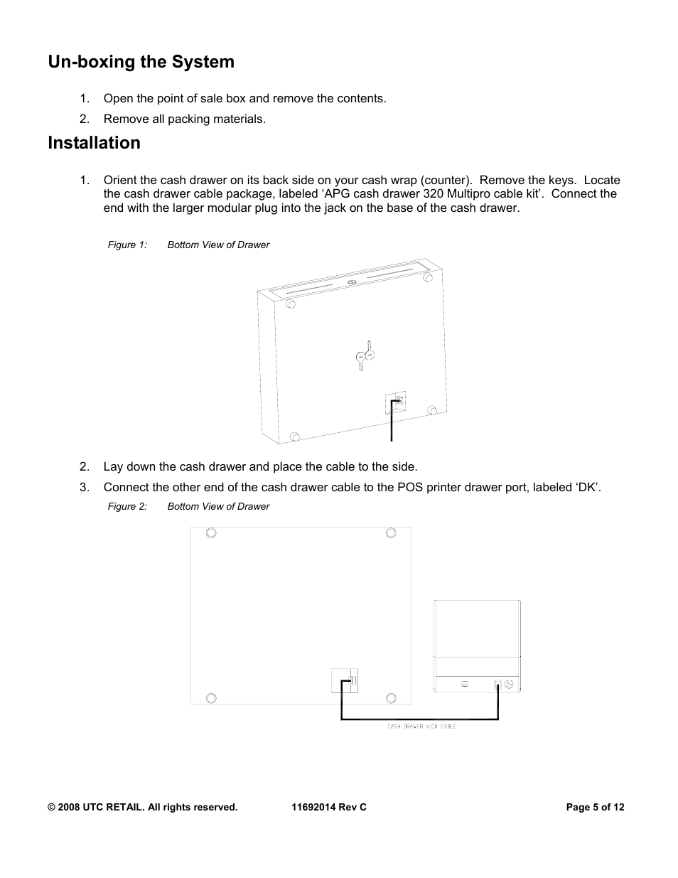 Un-boxing the system, Installation, Un-boxing the system installation | Ultimate Technology 1800 User Manual | Page 5 / 12