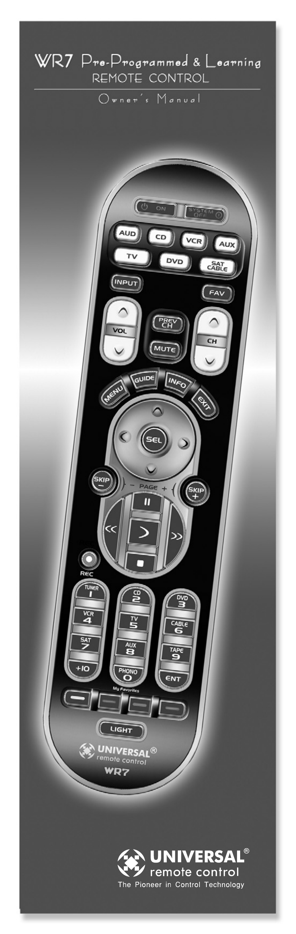 Universal Remote Control (URS) WR7 User Manual | 52 pages