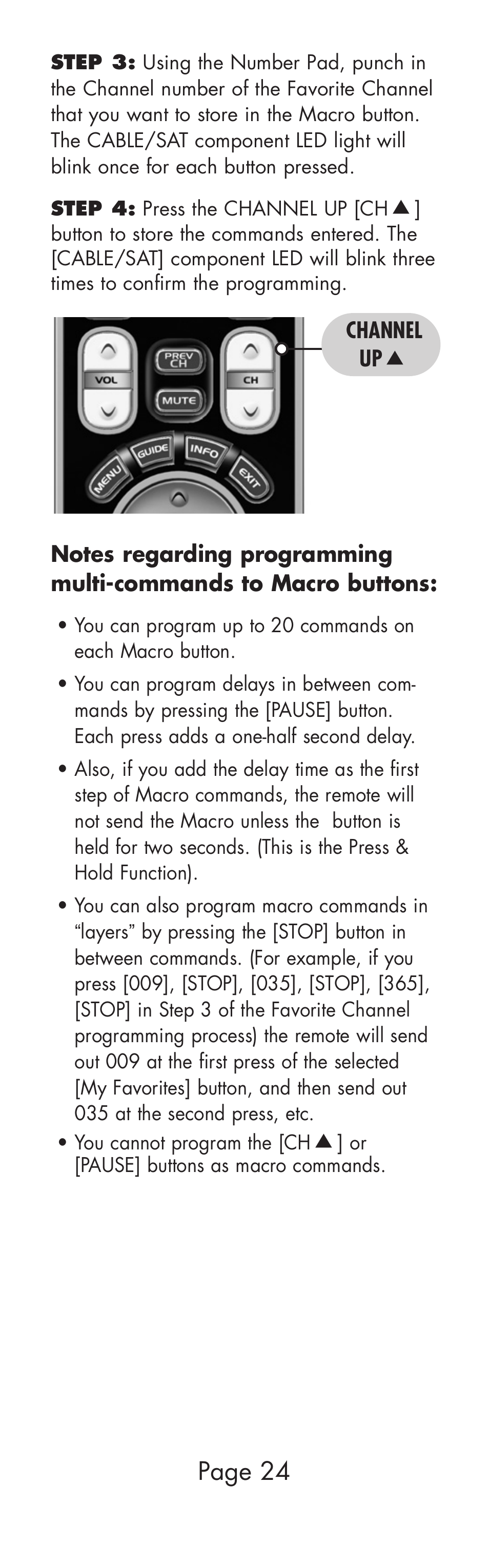 Page 24 | Universal Remote Control (URS) WR7 User Manual | Page 24 / 52