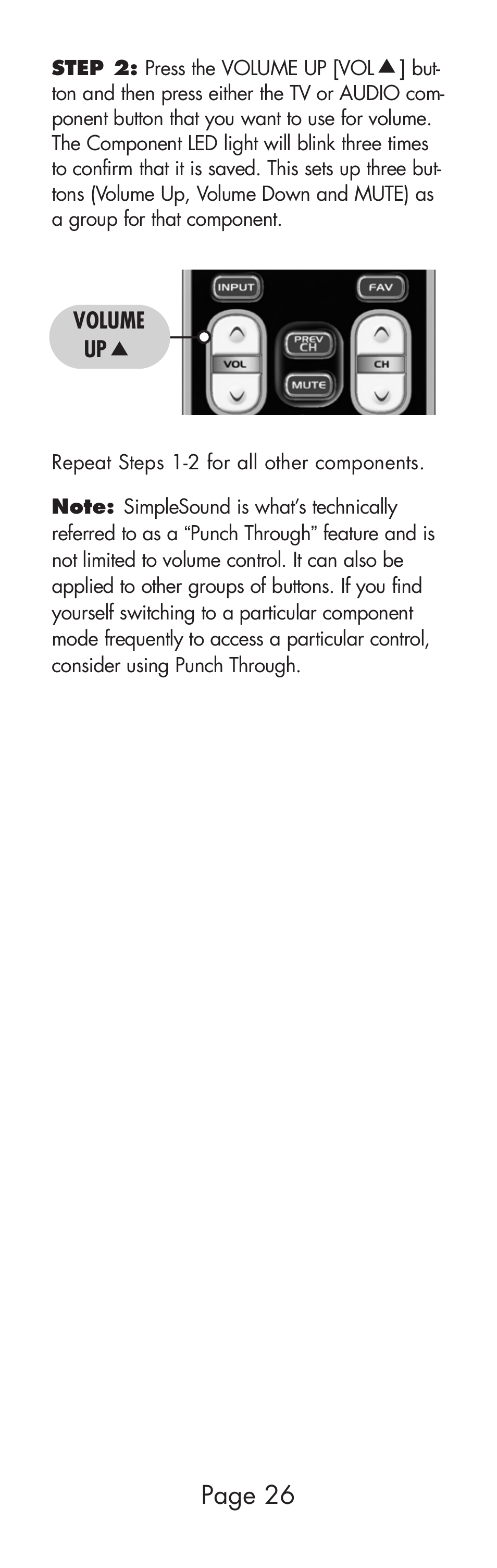 Page 26 | Universal Remote Control (URS) WR7 User Manual | Page 26 / 52