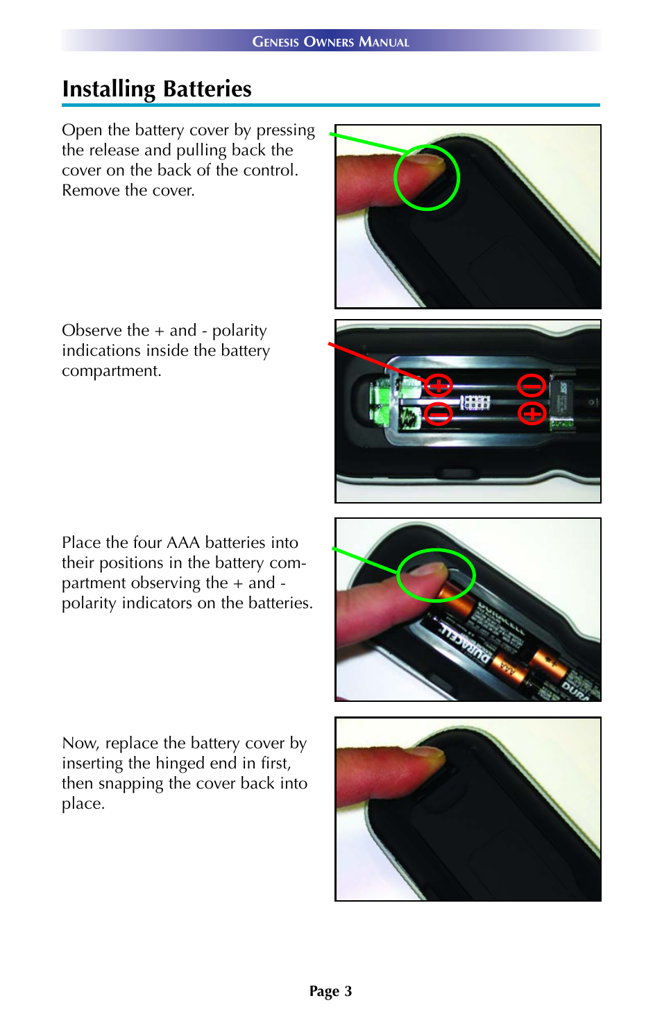 Installing batteries | Universal Remote Control (URS) URC Professional Line MX900 User Manual | Page 6 / 16