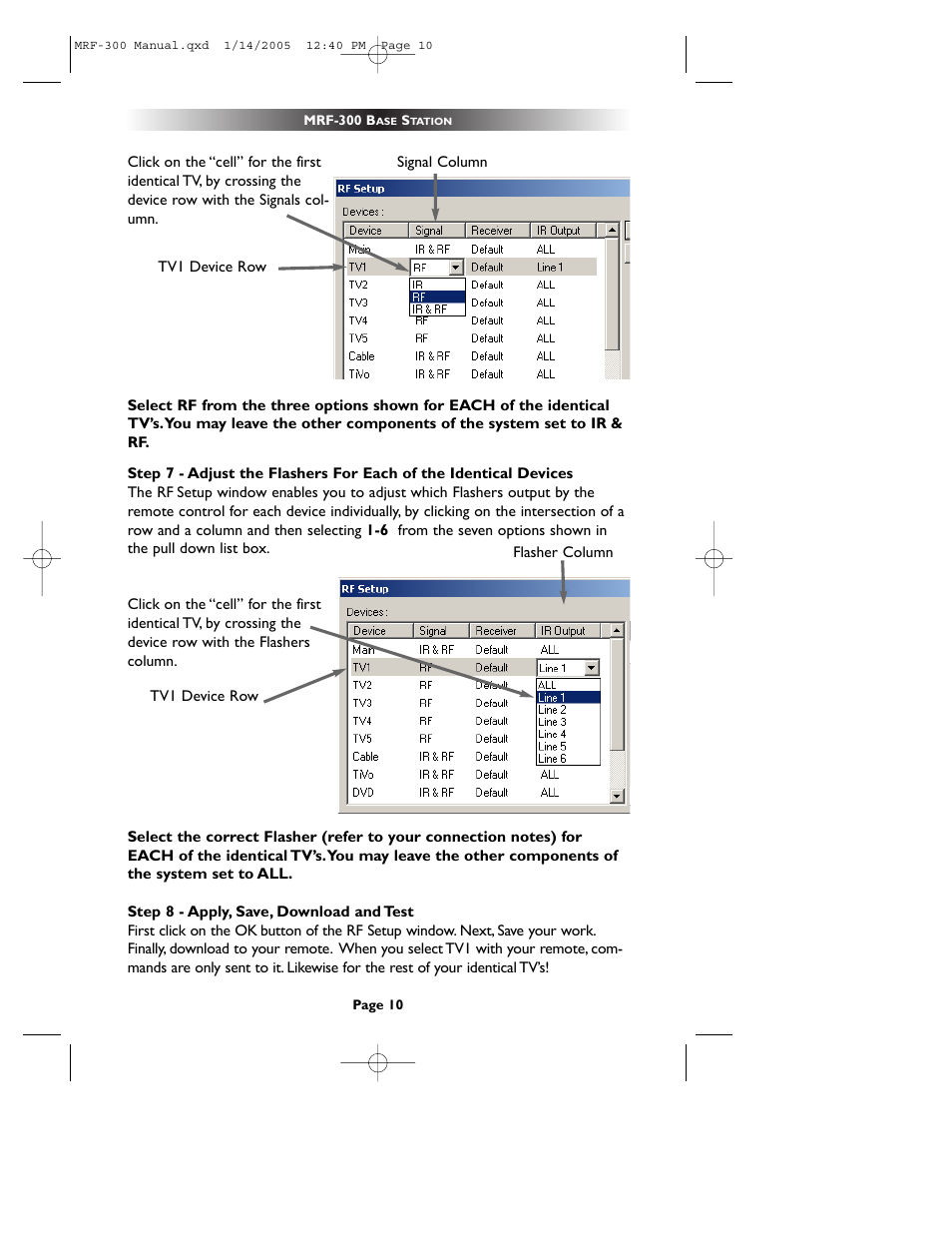 Universal Remote Control (URS) RFX150 User Manual | Page 13 / 16