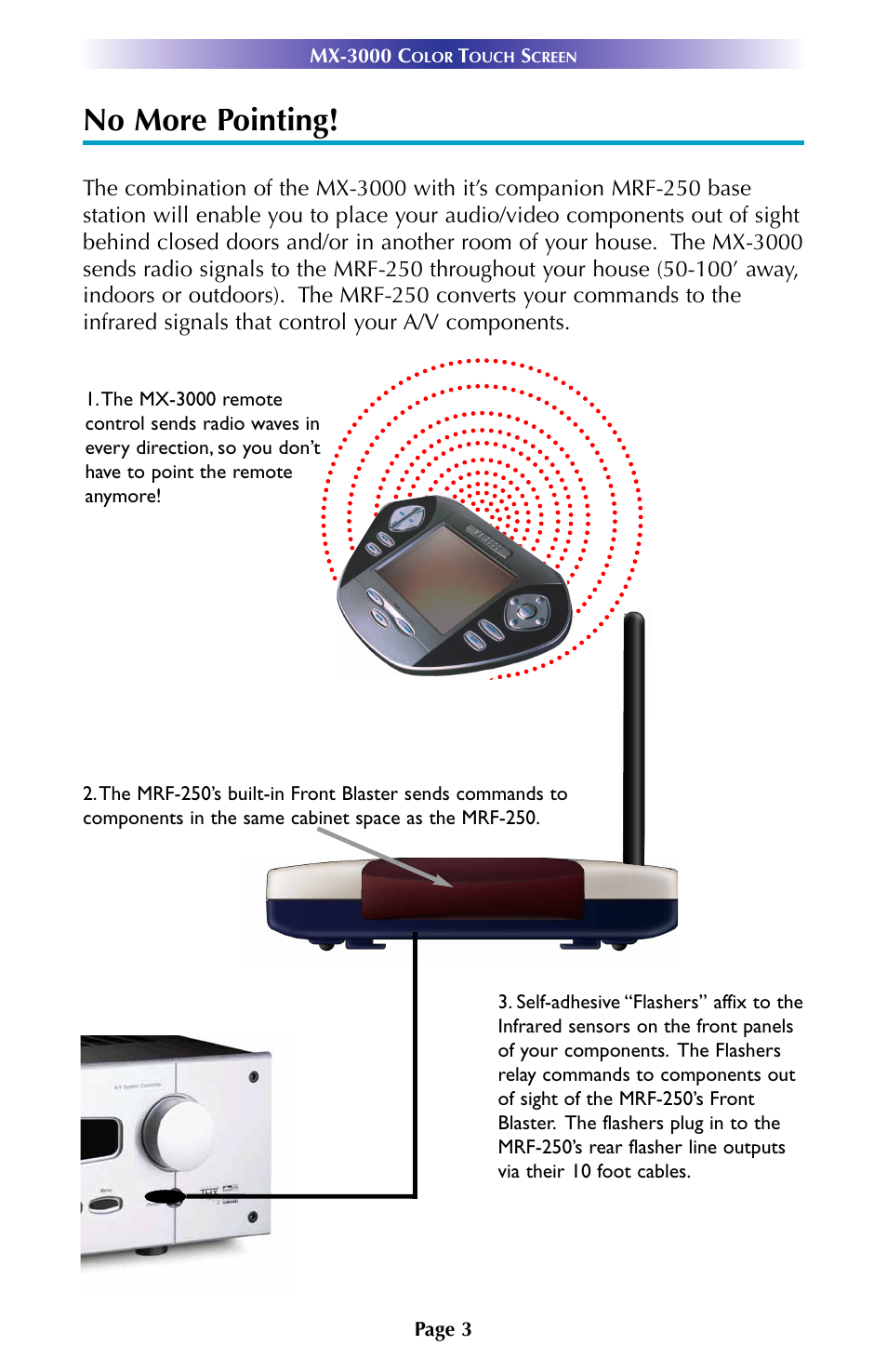 No more pointing | Universal Remote Control (URS) MX-3000 User Manual | Page 6 / 12