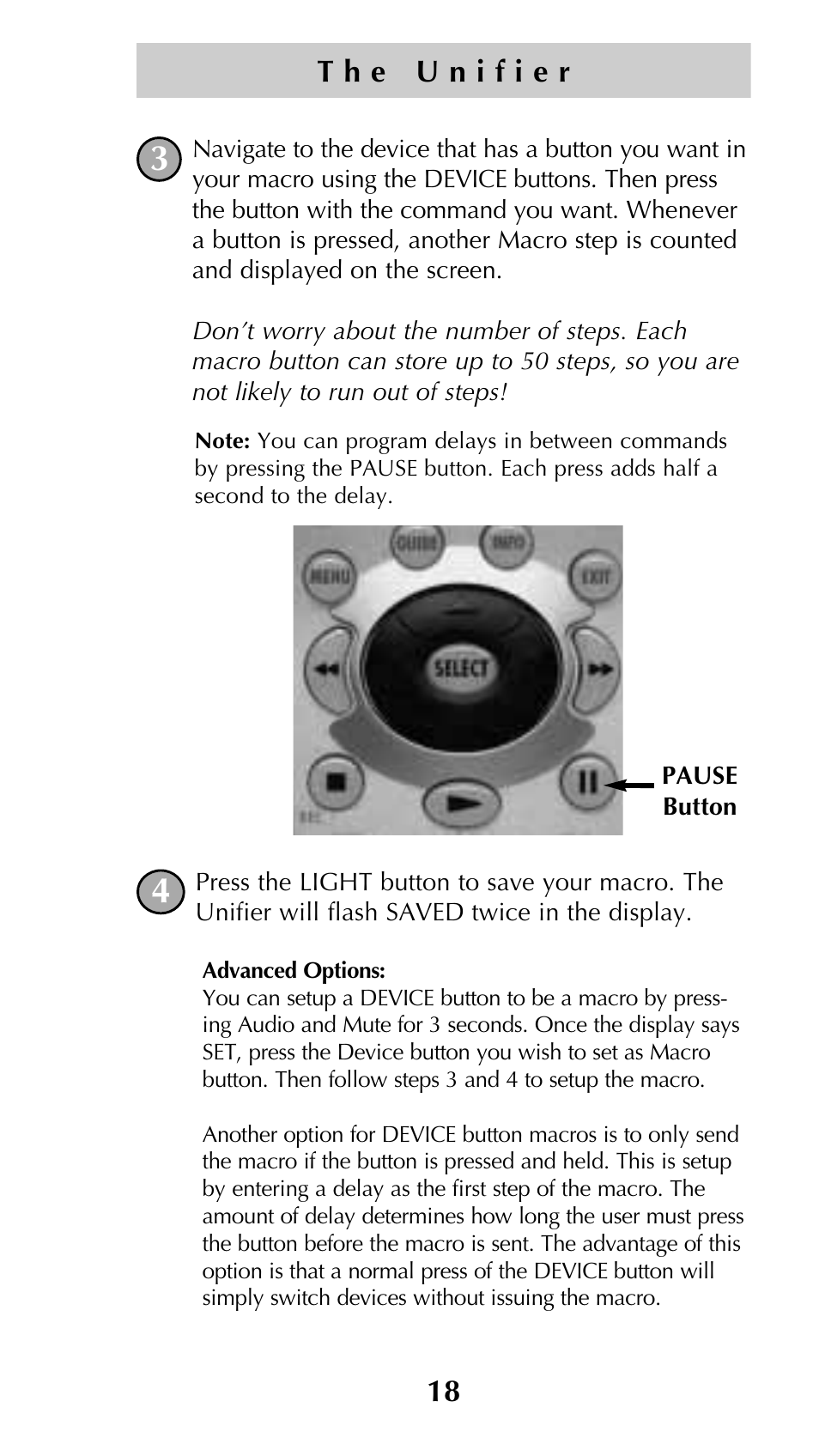 Universal Remote Control (URS) Unifier URC-100 User Manual | Page 20 / 52