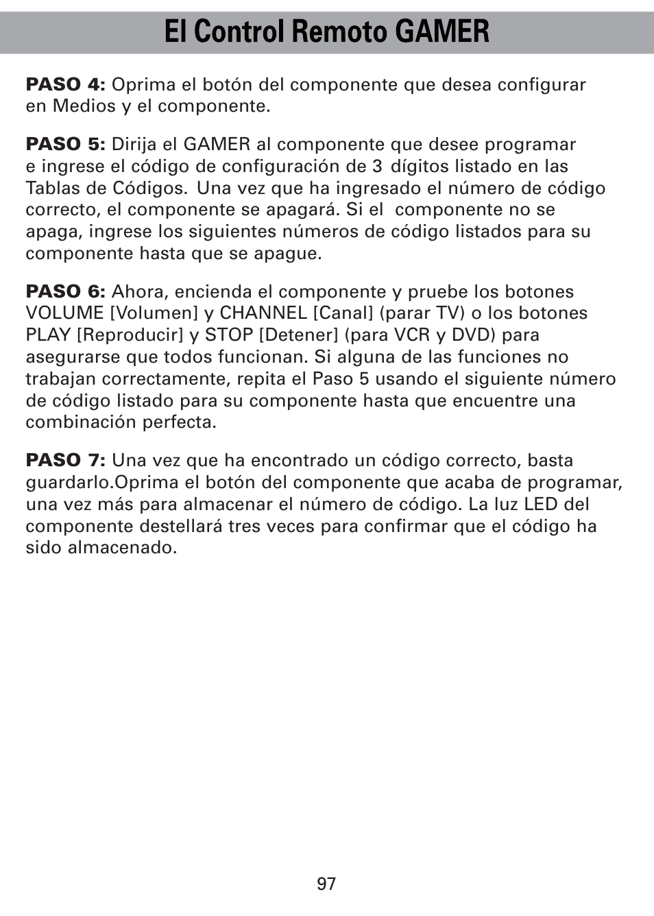 Universal Remote Control (URS) Universl Remote User Manual | Page 101 / 112