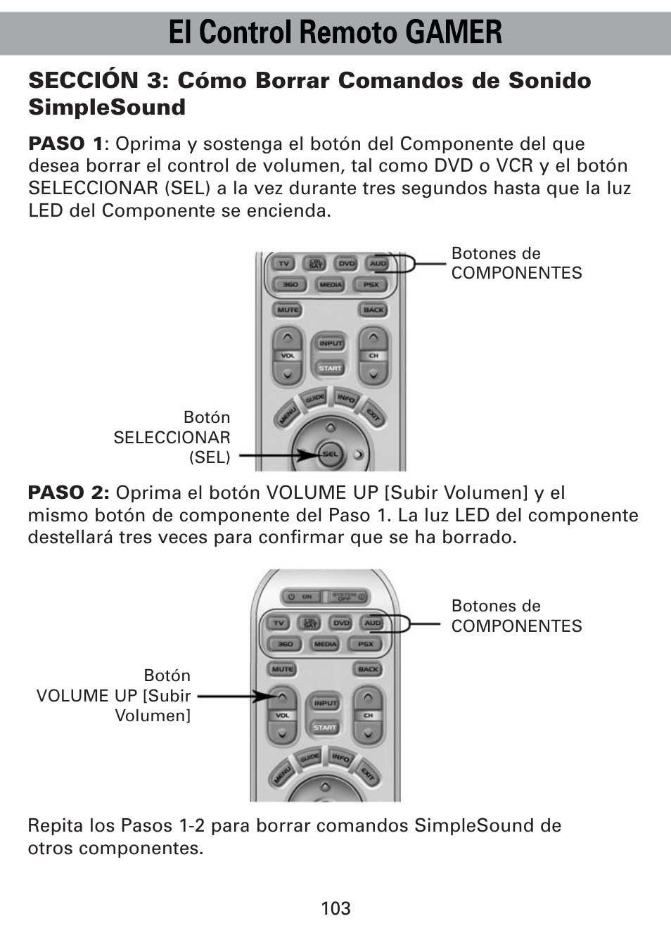 Universal Remote Control (URS) Universl Remote User Manual | Page 107 / 112