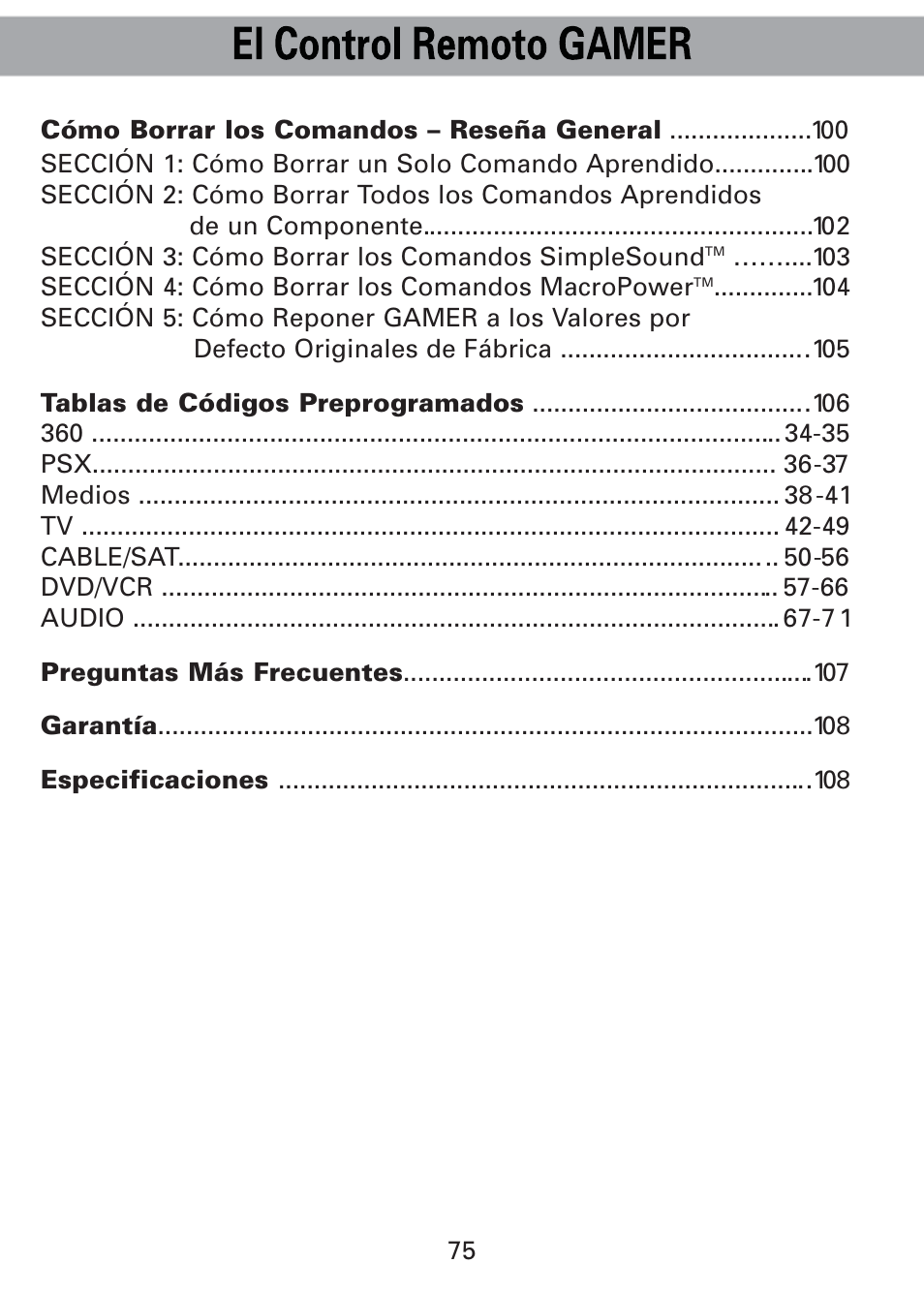 Universal Remote Control (URS) Universl Remote User Manual | Page 79 / 112