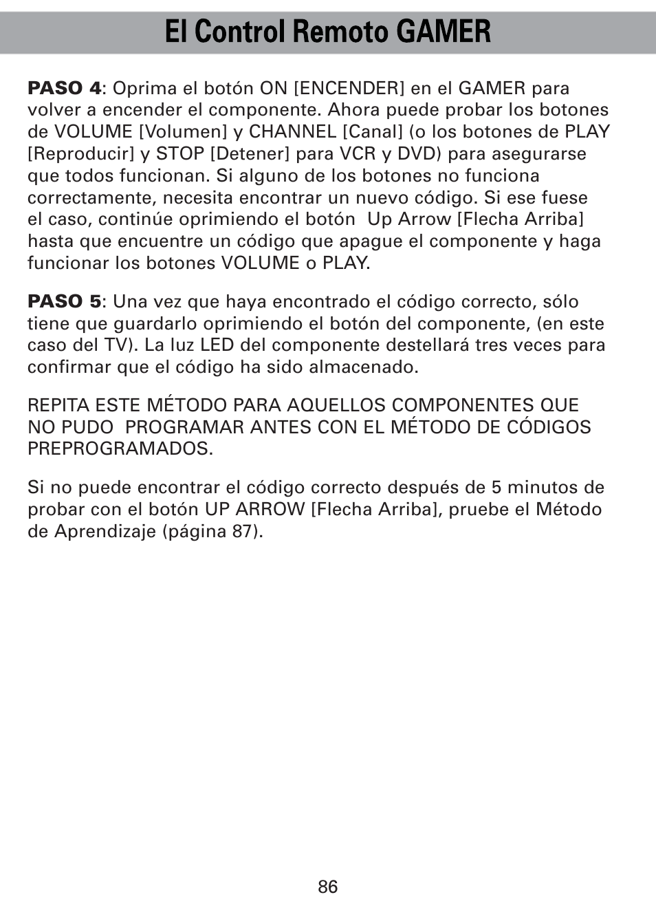 Universal Remote Control (URS) Universl Remote User Manual | Page 90 / 112