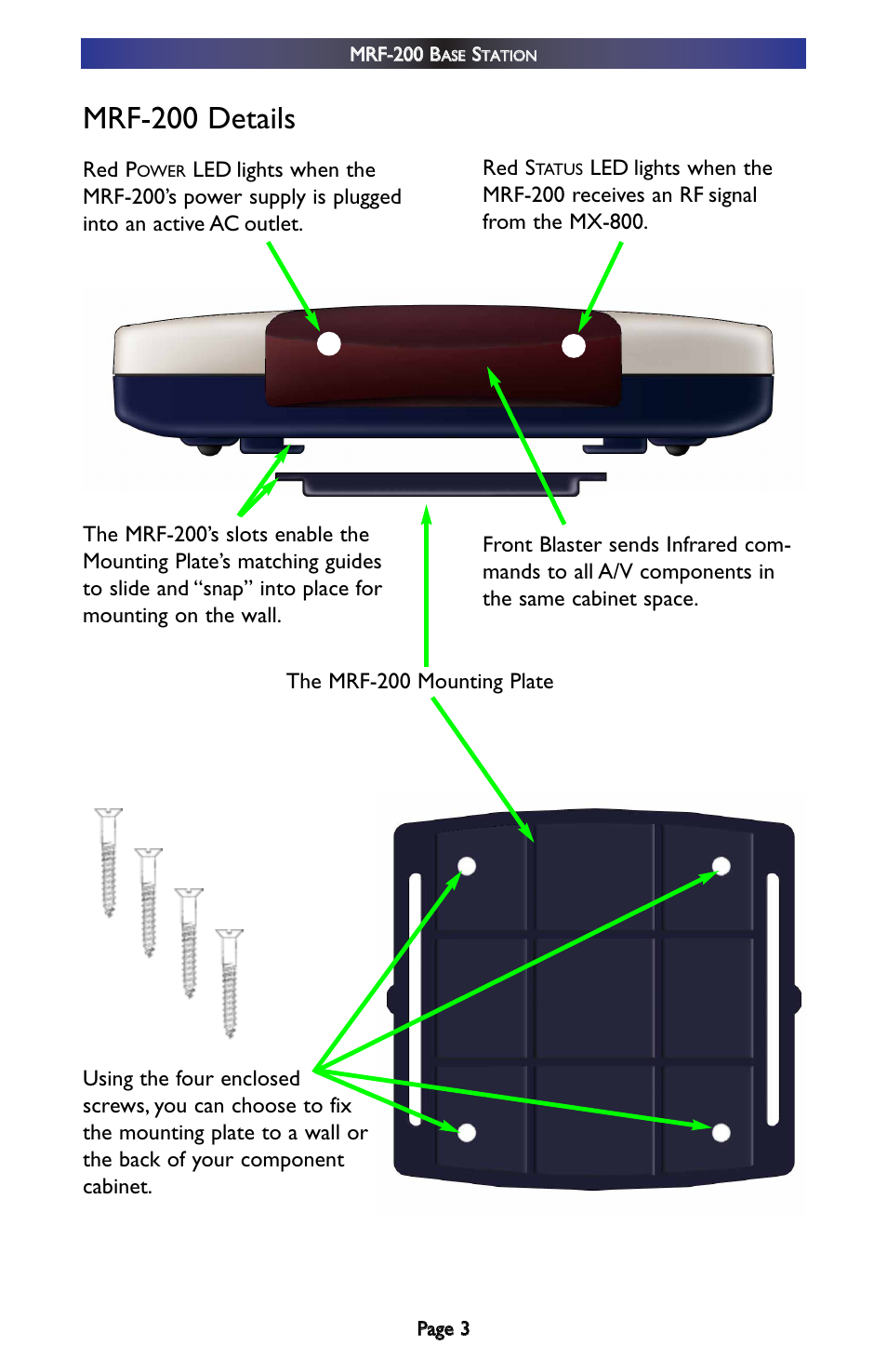 Mrf-200 details | Universal Remote Control (URS) MRF-200 User Manual | Page 6 / 16