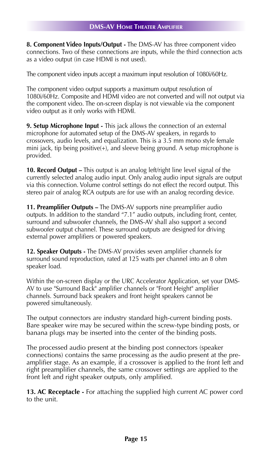 Universal Remote Control (URS) DMS-AV TSP2000 User Manual | Page 14 / 50