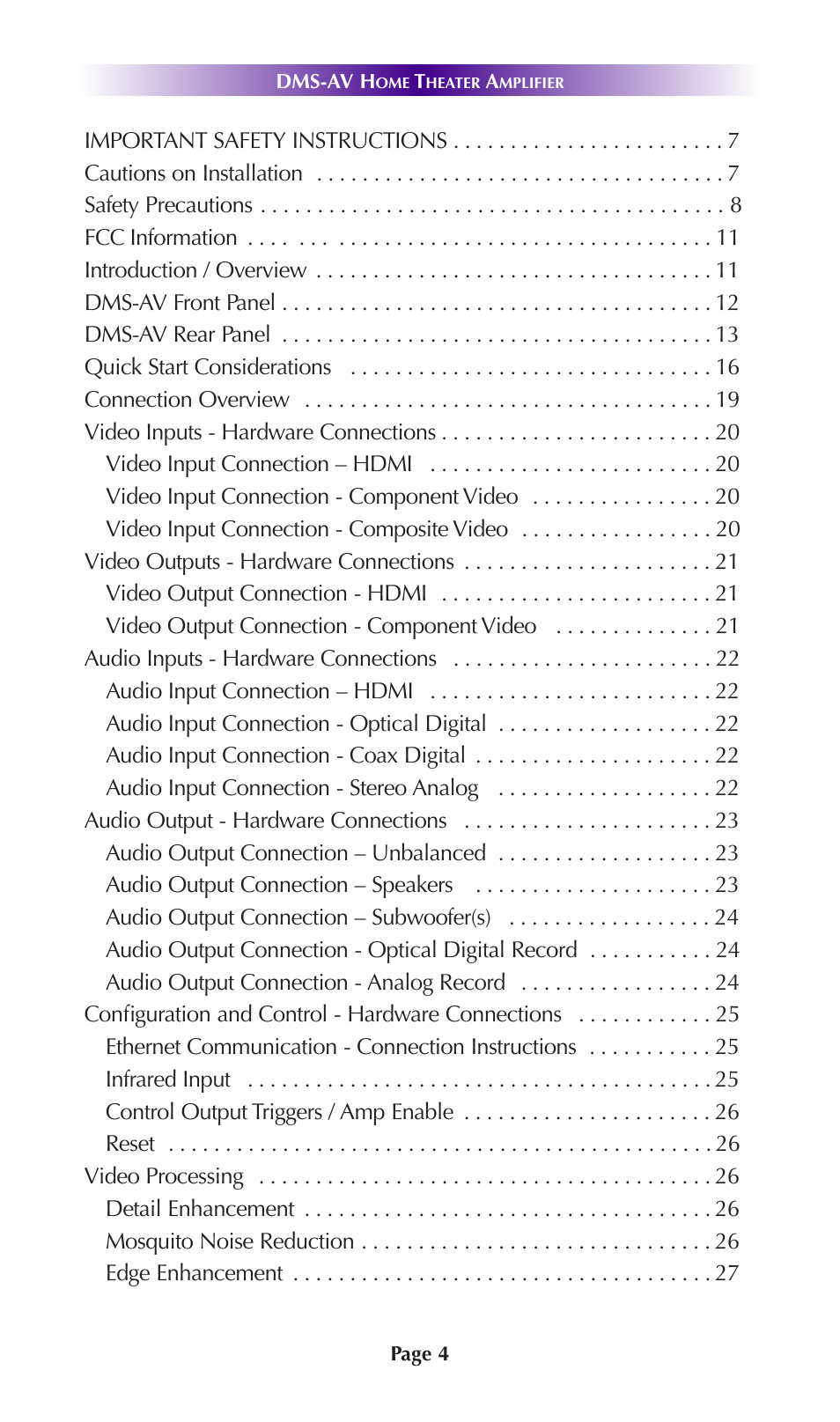Universal Remote Control (URS) DMS-AV TSP2000 User Manual | Page 3 / 50