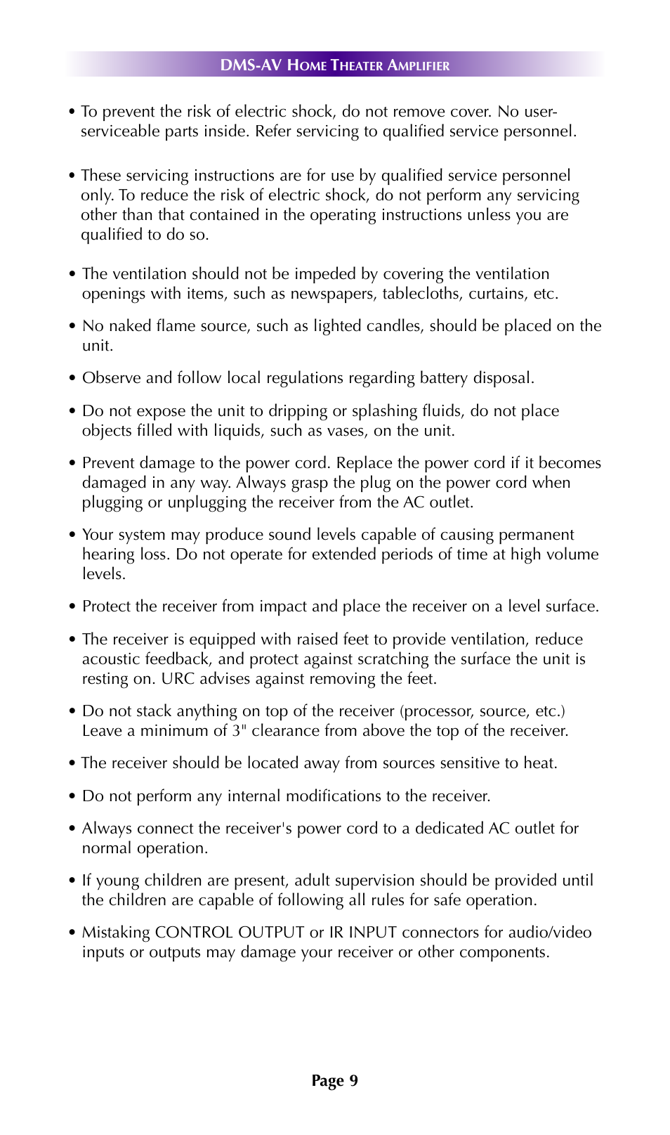 Universal Remote Control (URS) DMS-AV TSP2000 User Manual | Page 8 / 50
