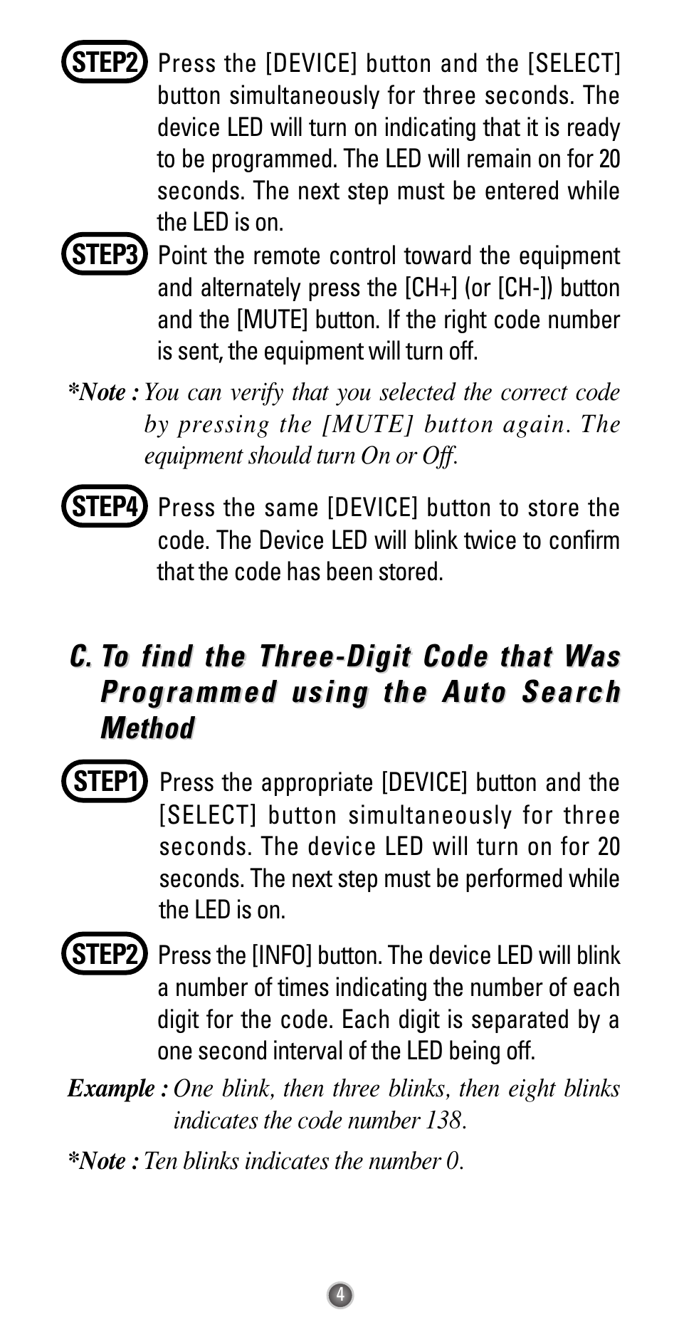 Universal Remote Control (URS) UR3-SR2 User Manual | Page 6 / 20