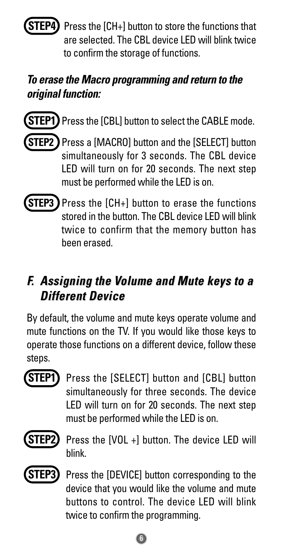 Universal Remote Control (URS) UR3-SR2 User Manual | Page 8 / 20
