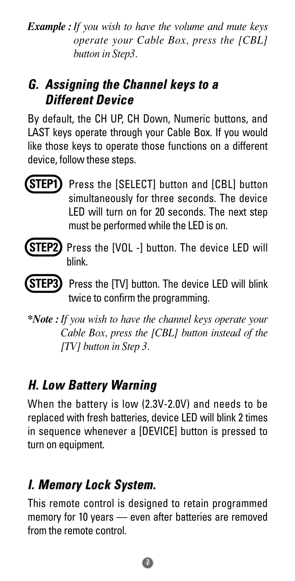 Universal Remote Control (URS) UR3-SR2 User Manual | Page 9 / 20