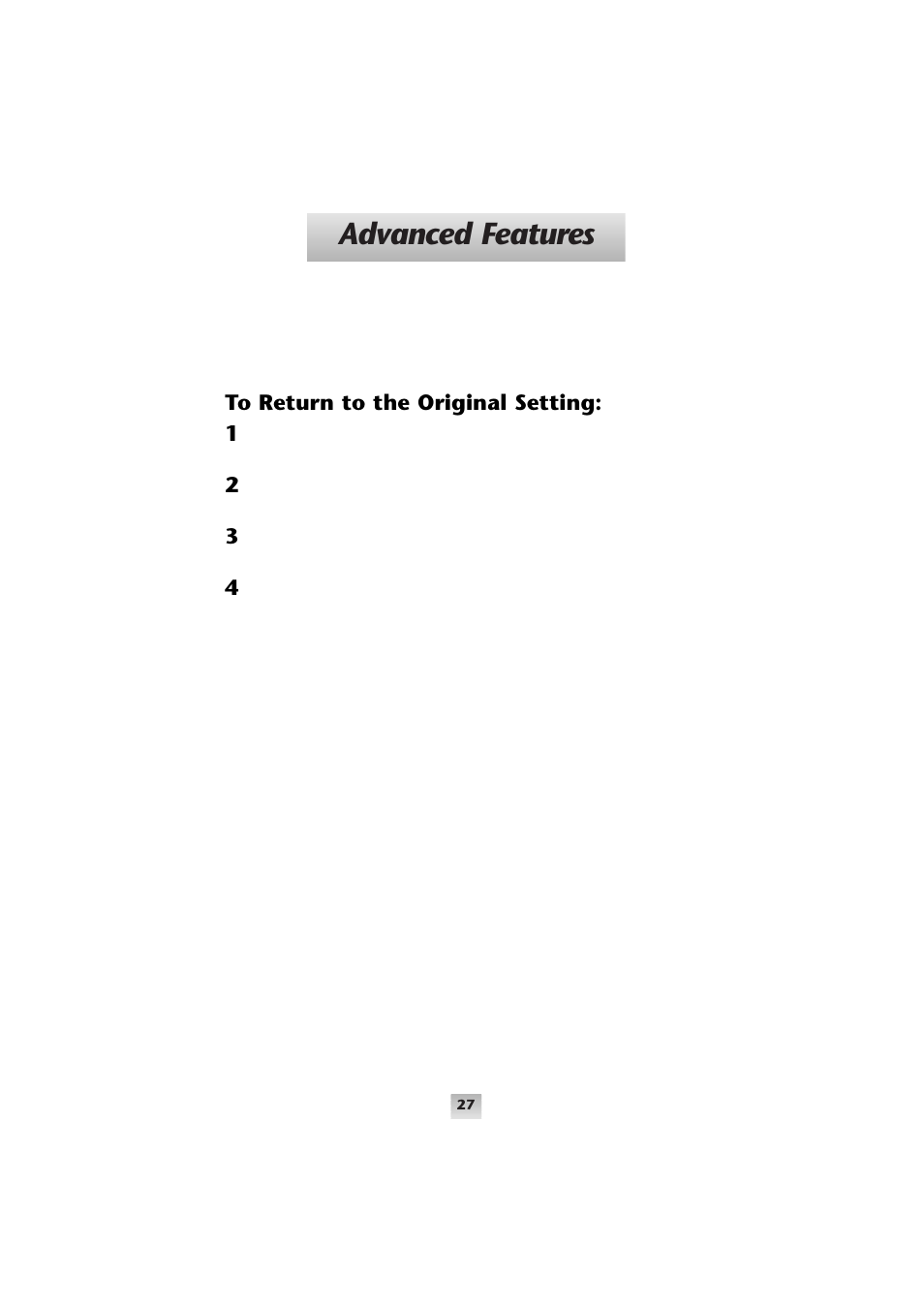 Advanced features | Universal Remote Control (URS) Home Theater Master SL-9000 User Manual | Page 28 / 59