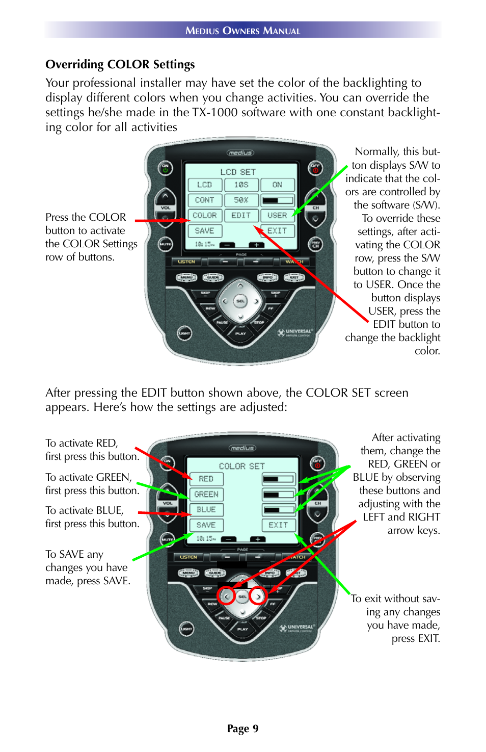 Universal Remote Control (URS) TX-1000 User Manual | Page 12 / 16